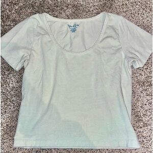 john galt / brandy melville sage green baby tee